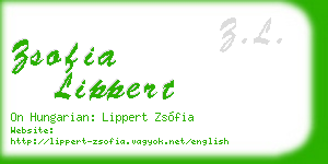 zsofia lippert business card