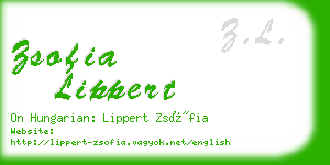 zsofia lippert business card